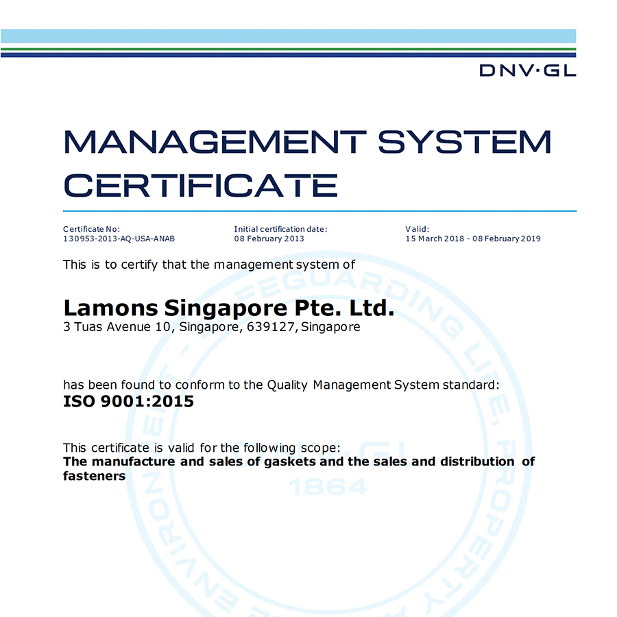 ISO 9001:2015 Singapore